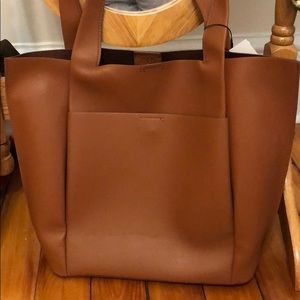 Zara NWT faux leather tote